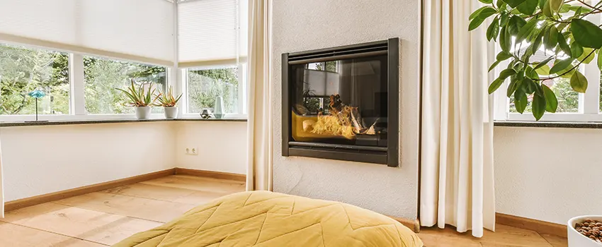 Residential Fireplace Ceramic Glass Installation in Bainbridge Island, WA