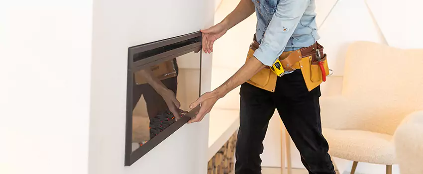 Metal Fireplace Installation in Bainbridge Island, Washington