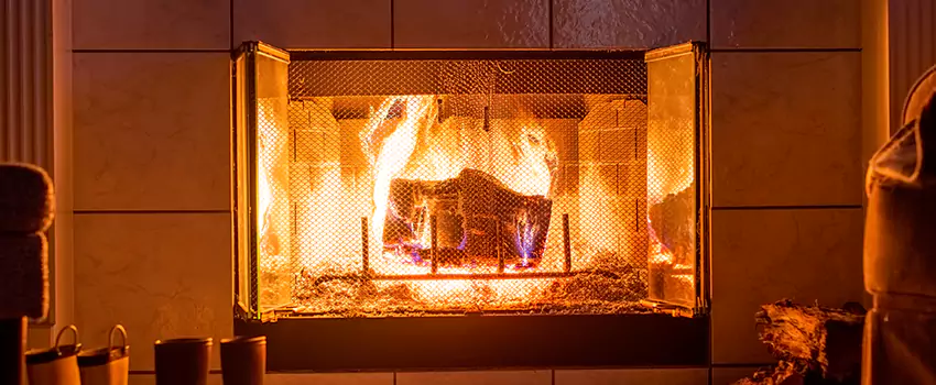 Mendota Hearth Landscape Fireplace Installation in Bainbridge Island, Washington