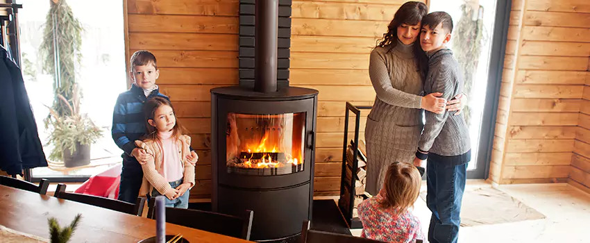 Morso Cast Iron Fireplace Insert Installation in Bainbridge Island, Washington