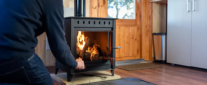 Open Hearth Wood Fireplace Installation in Bainbridge Island, WA