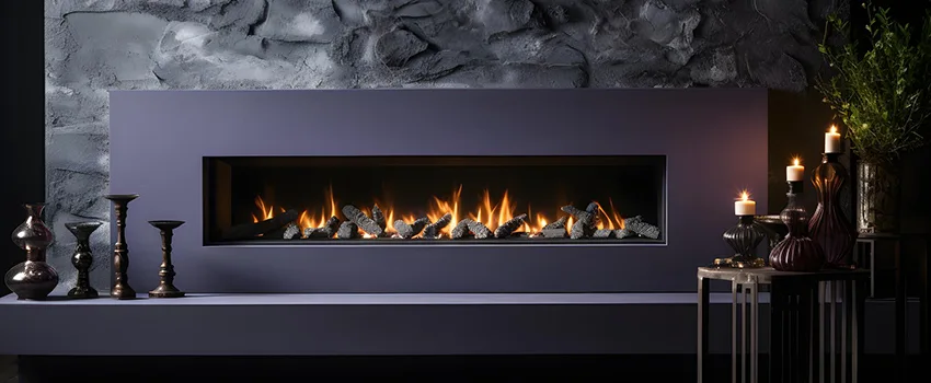 Ember Bed for Ventless Gas Fireplace in Bainbridge Island, WA